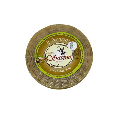 Matured dry cheese - Pecorino with pistachio from Gargano sheep's milk (1.9kg)
