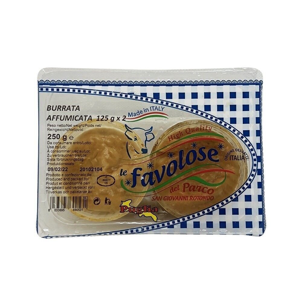Fresh cheese - Burrata from Puglia cow's milk - Smoked (2x125g)