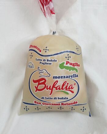 Fromage frais - Mozzarella des Pouilles di bufala fumée - lait de bufflonne (250g) 2