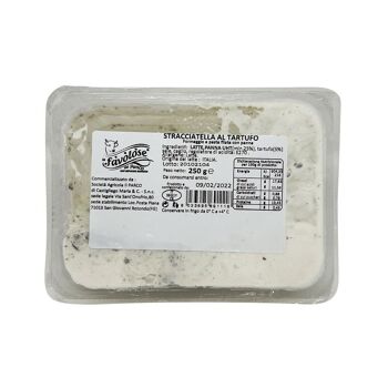 Fromage frais - Stracciatella al tartufo - Stracciatella des Pouilles à la truffe - lait de vache (250g) 1