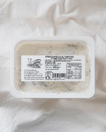Fromage frais - Stracciatella al tartufo - Stracciatella des Pouilles à la truffe - lait de vache (250g) 2