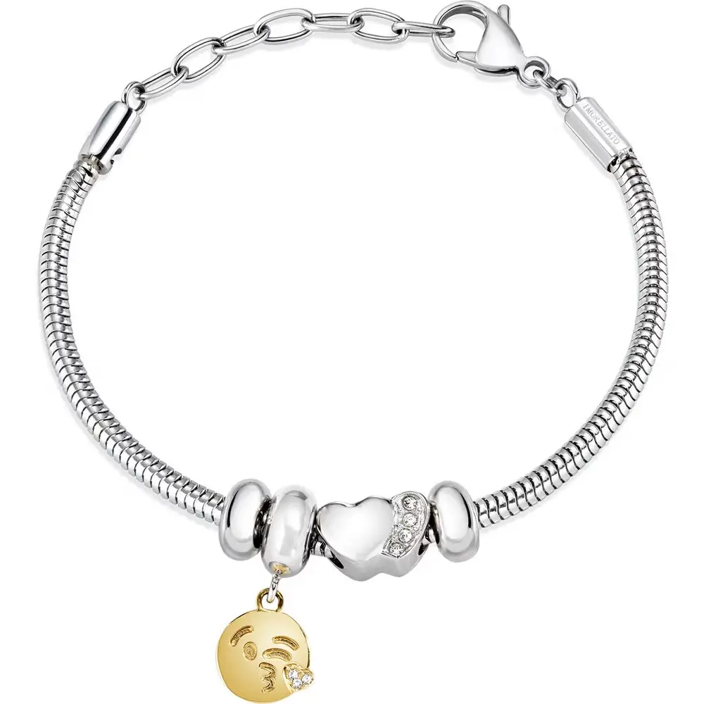 Bracelet Morellato Argent Et Or - Bijou Occasion, Style élégant, Couleur Argenté