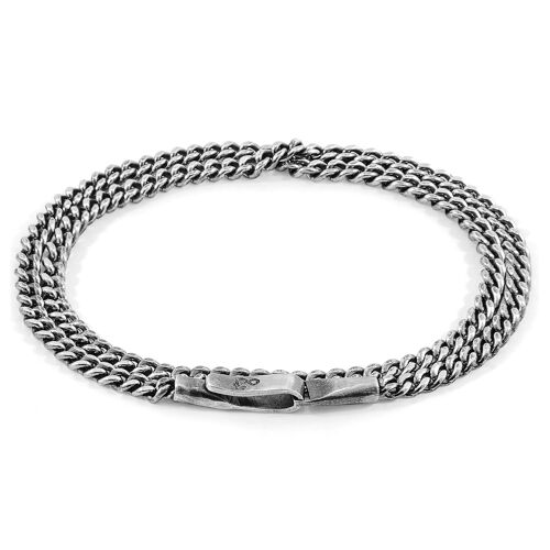 Crossjack Double Sail Silver Chain Bracelet