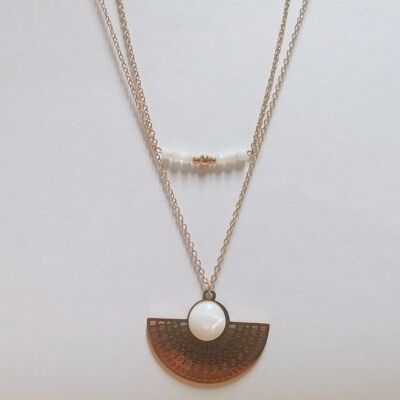 Double row necklace Noam Nacre