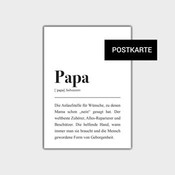 Carte postale: définition de papa 3