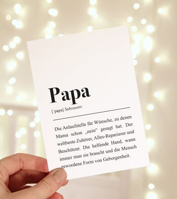 Carte postale: définition de papa 2