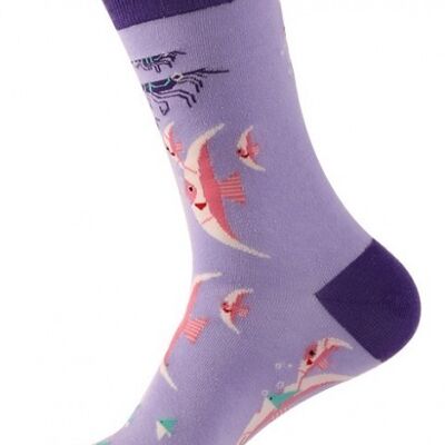 SOCK2246-013 Paar Socken - 38-45 - Fisch