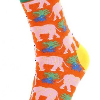 SOCK2246-009 Pair of Socks - 38-45 - Elephant