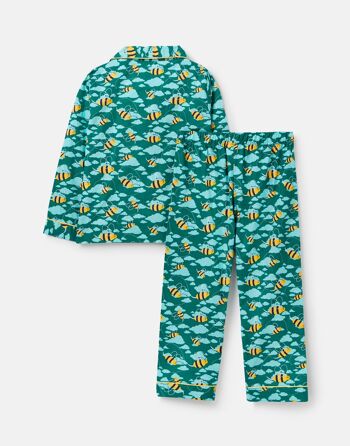 Pyjama boutonné Busy Bees pour garçons en coton biologique 3