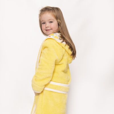 Albornoz amarillo para niñas de felpa Lemon Grove