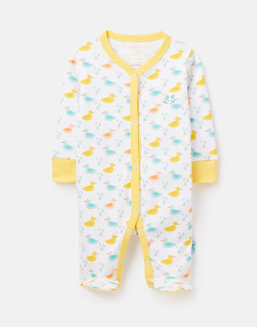 Little Ducks Baby Sleepsuit in Organic Cotton