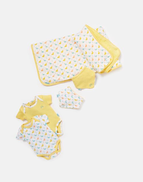 Little Ducks Luxury Baby 6 Piece Gift Set in Organic Cotton