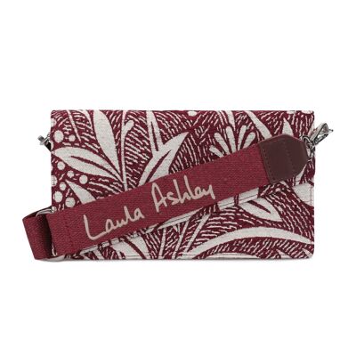 LAURA ASHLEY CRESTON-FLOWER-CLARET-RED BAG