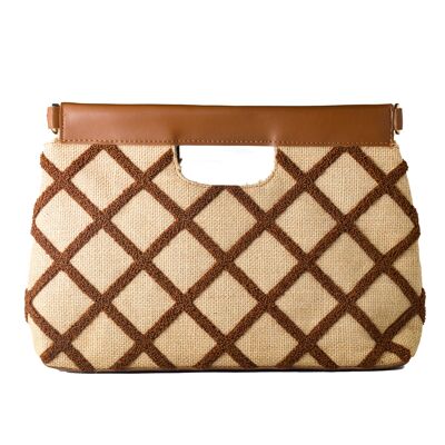 BOLSO LAURA ASHLEY VALETTA-QUILTED-TAN