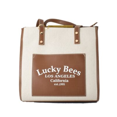 LUCKY BEES 376-BORSA MARRONE