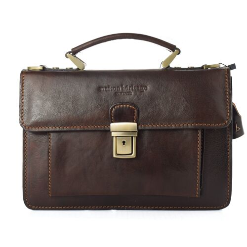 BOLSO MAISON HERITAGE EDMOND-MARRON-FONCE