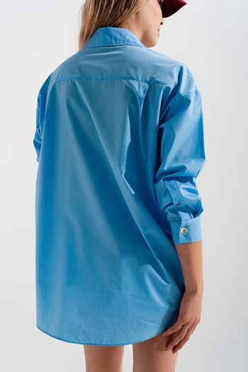 Chemise boyfriend bleu taille un 3