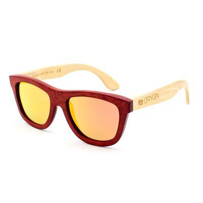 SUNGLASSES ORYGIN WOOD-RED