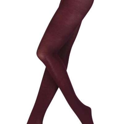 LENORE dark purple merino wool tights size S/M