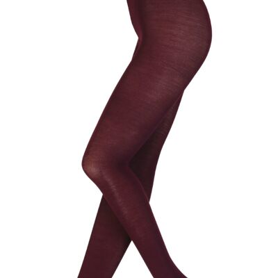 LENORE dark purple merino wool tights size S/M