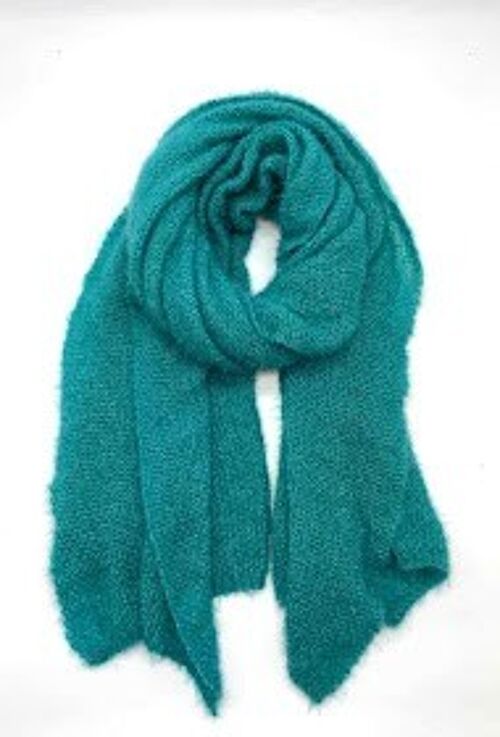 ana écharpes touché mohair - turquoise