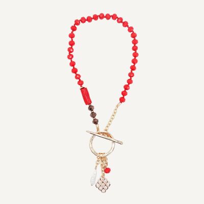 Alhambra Short Red Necklace