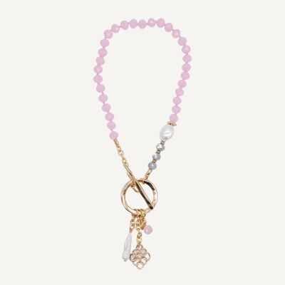 Alhambra Short Pink Necklace