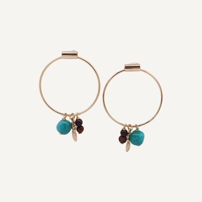 Boucles d'Oreilles Atida Turquoise