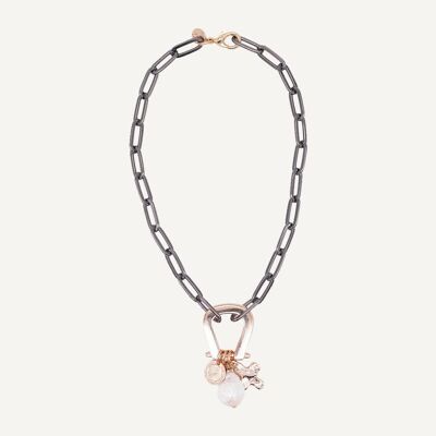 Tessabit Horseshoe Graphite Necklace