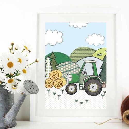 Tractor A4 Art Print