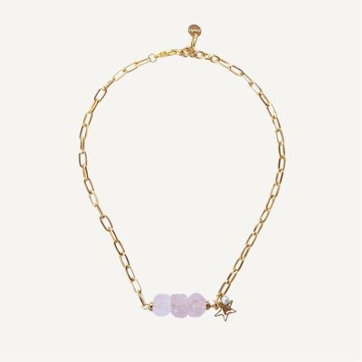 Shielle Rose Quartz Necklace