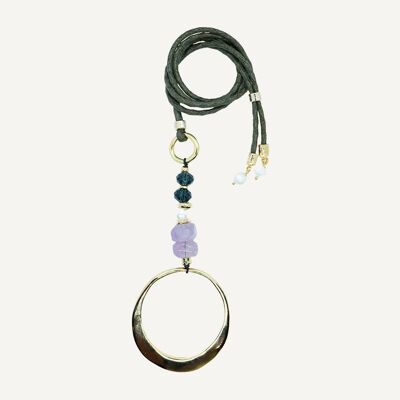 Shielle Long Amethyst Light Necklace