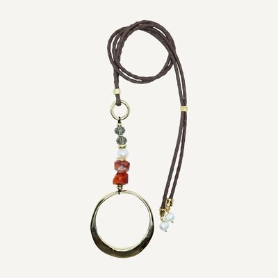 Shielle Long Carnelian Necklace