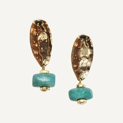 Boucles d'oreilles Shielle Amazonite