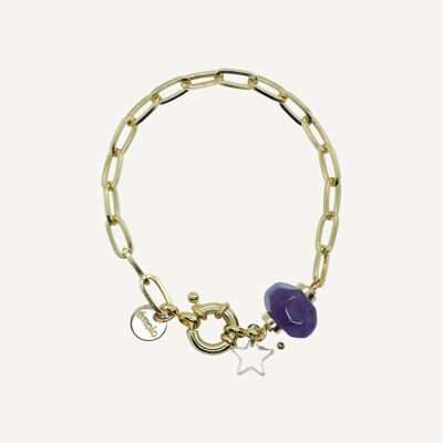 Bracelet Shielle Améthyste Foncé