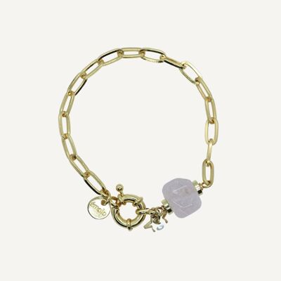 Shielle Rose Quartz Bracelet