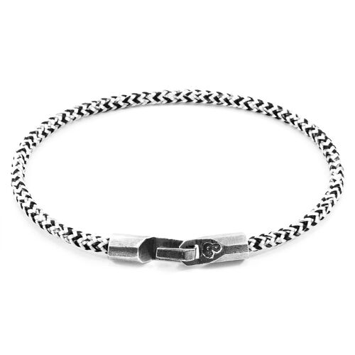 White Noir Talbot Silver and Rope Bracelet