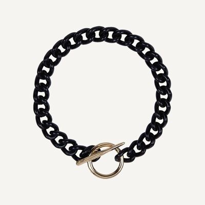 Black Rocker Necklace