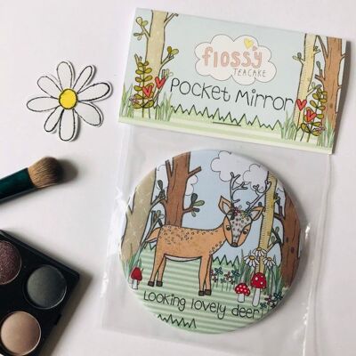 Deer Pocket Mirror