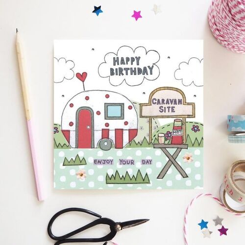 Caravan Birthday Card