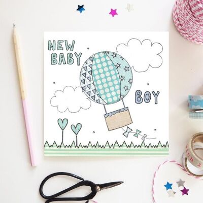 New Baby Boy Greeting Card