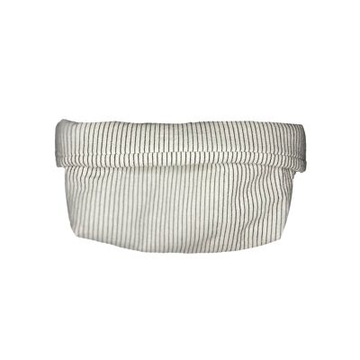 White Striped Léa Basket