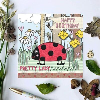 Ladybird Birthday Card