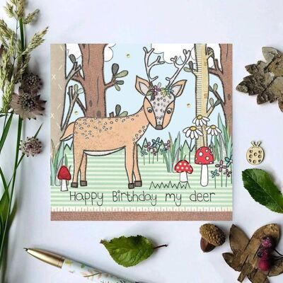 Deer Birthday Card