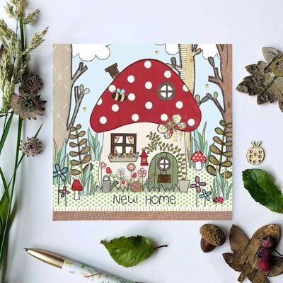 New Home Toadstool Greeting Card