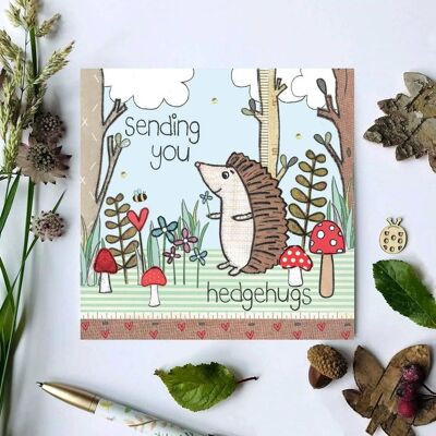 Hedgehugs Greeting Card