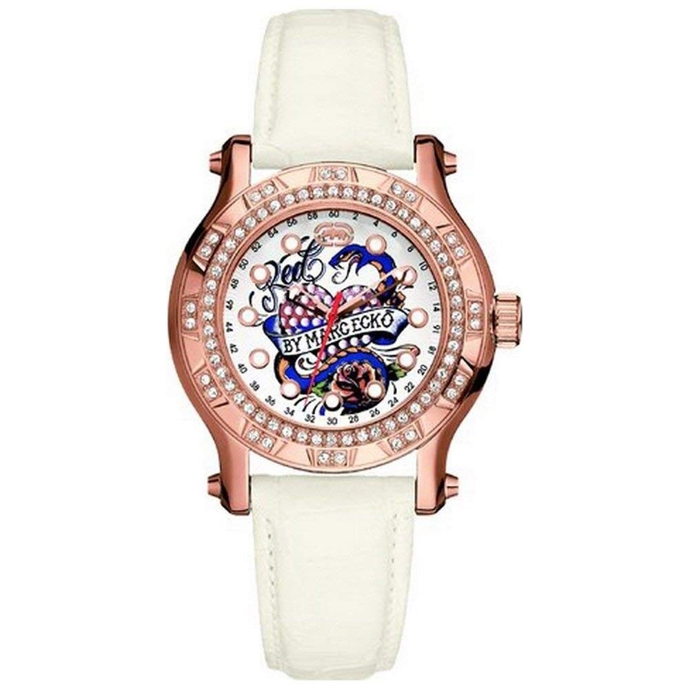 Marc Ecko Orologio Donna Analogico Al Quarzo - Cassa Acciaio, Cinturino In Silicone Bianco, E11599M2, 5ATM - 2