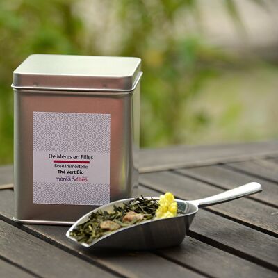 Organic Green Tea "From Mothers to Daughters" Immortelle Rose