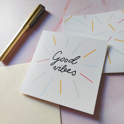 Good Vibes Greeting Cards