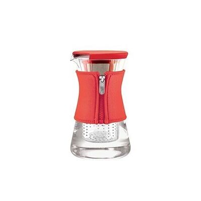 Hot & Cool, glass jug red, 1200 ml